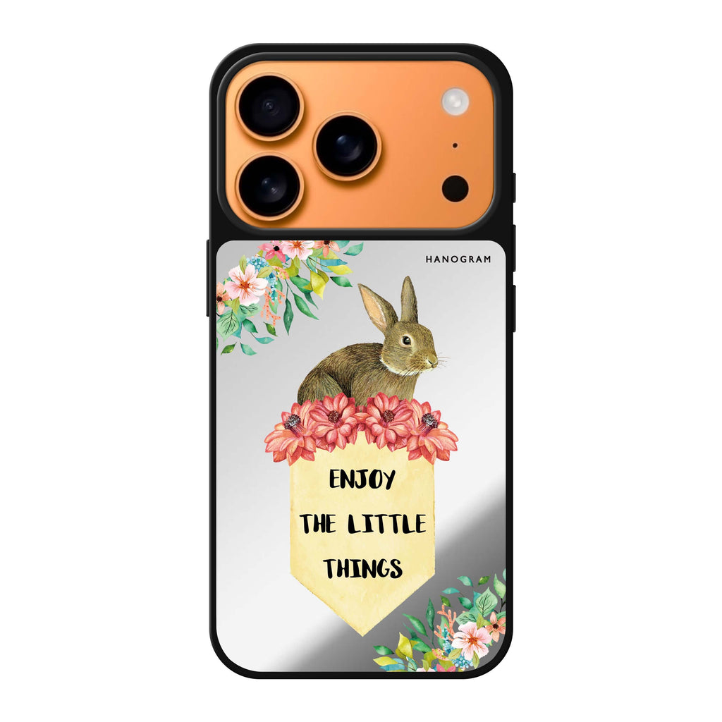 Enjoy the little things cute iPhone 17 Pro Max mirror case