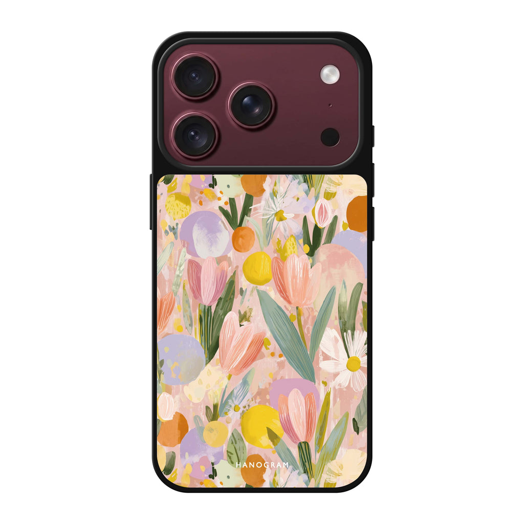 Pastel Garden spring floral nature iPhone 18 Pro Max mirror case