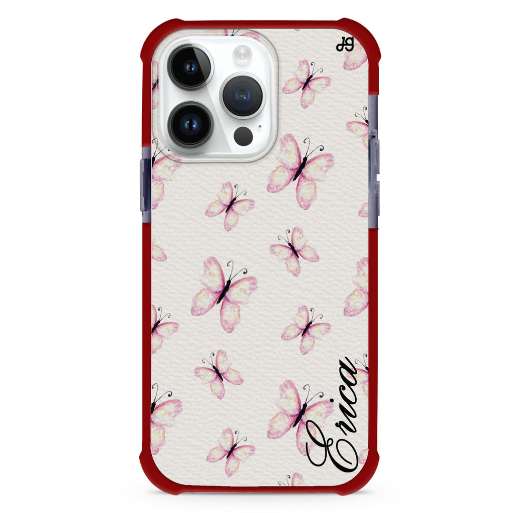 Vintage Butterfly iPhone 15 Pro Ultra Shockproof Case