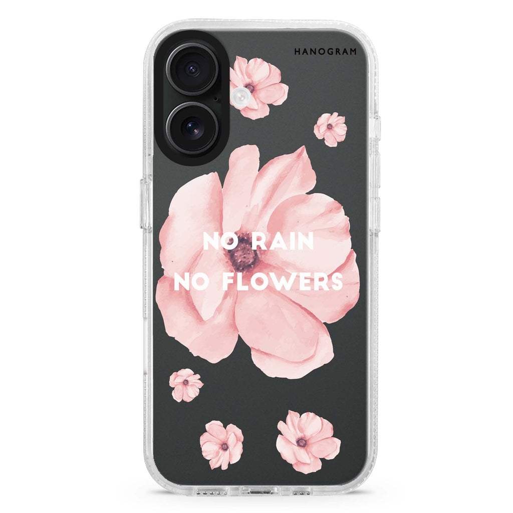 No rain No flowers MagSafe Compatible iPhone 16 Ultra Clear Case - Personalized and Stylish Protection