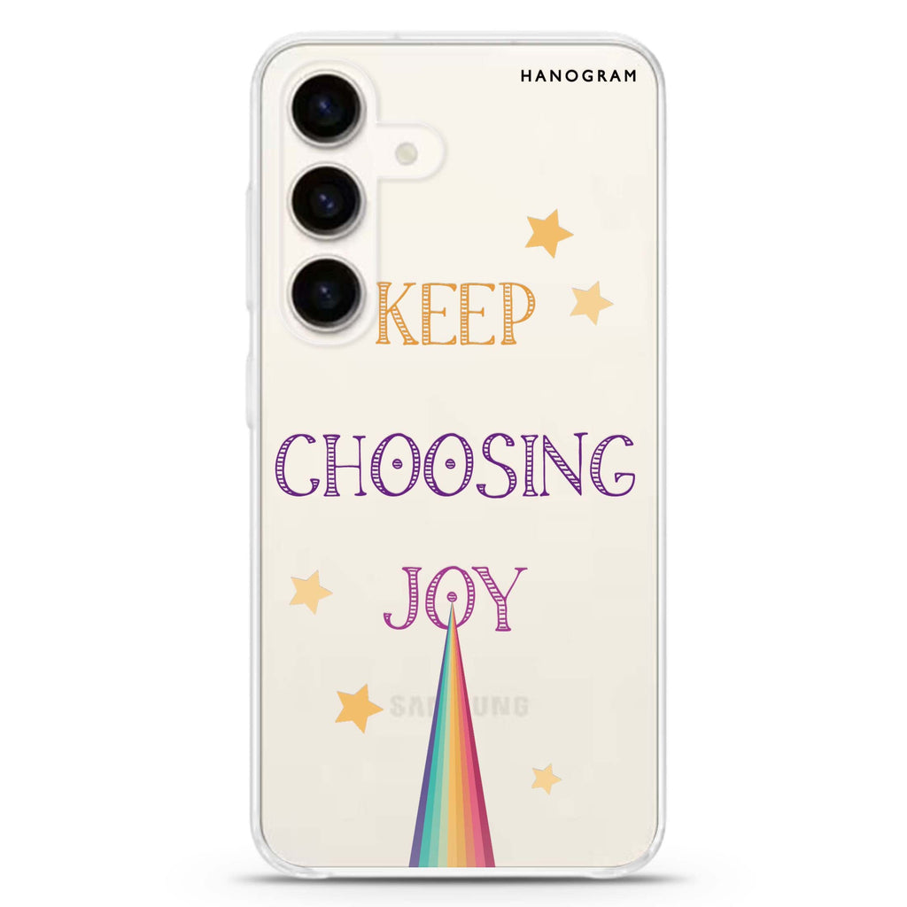 Keep choosing joy Samsung Galaxy Ultra Clear Case