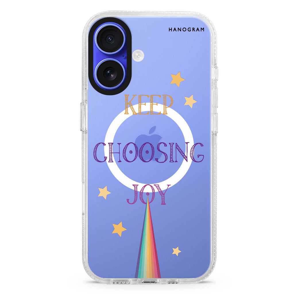 Keep choosing joy MagSafe Compatible iPhone 16 Ultra Clear Case - Personalized and Stylish Protection
