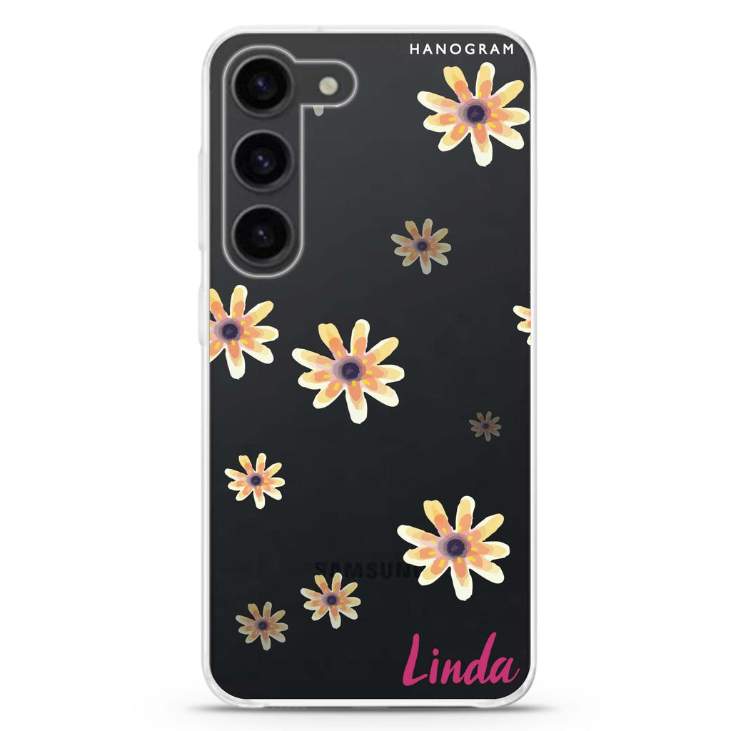 Faceflower personalized ultra-clear case for Samsung Galaxy S23/S22, front view