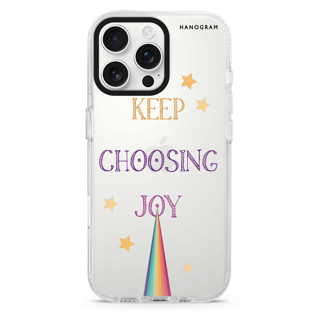 Keep choosing joy iPhone 16 Pro & 16 Pro Max Case - Personalized and Stylish Protection
