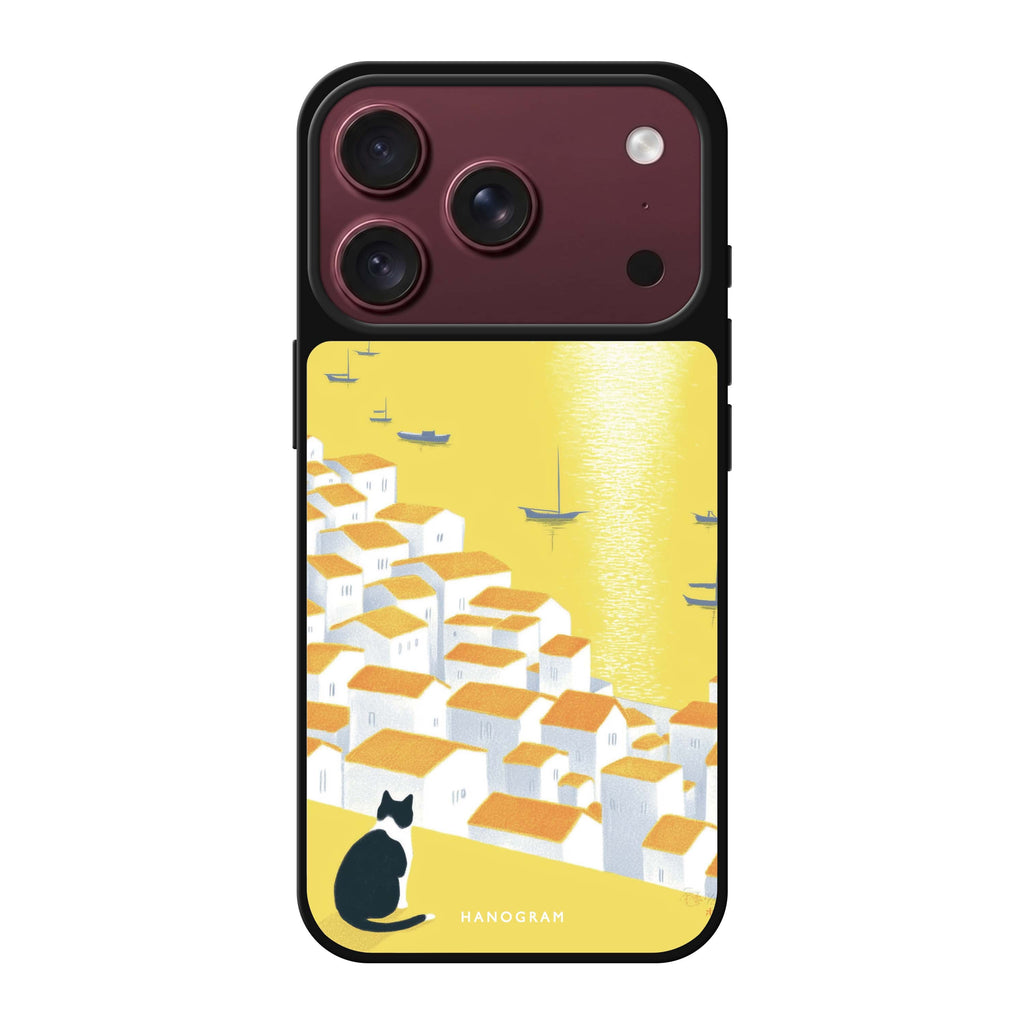 Sunset View Cat summer cat sun animal iPhone 18 Pro Max mirror case