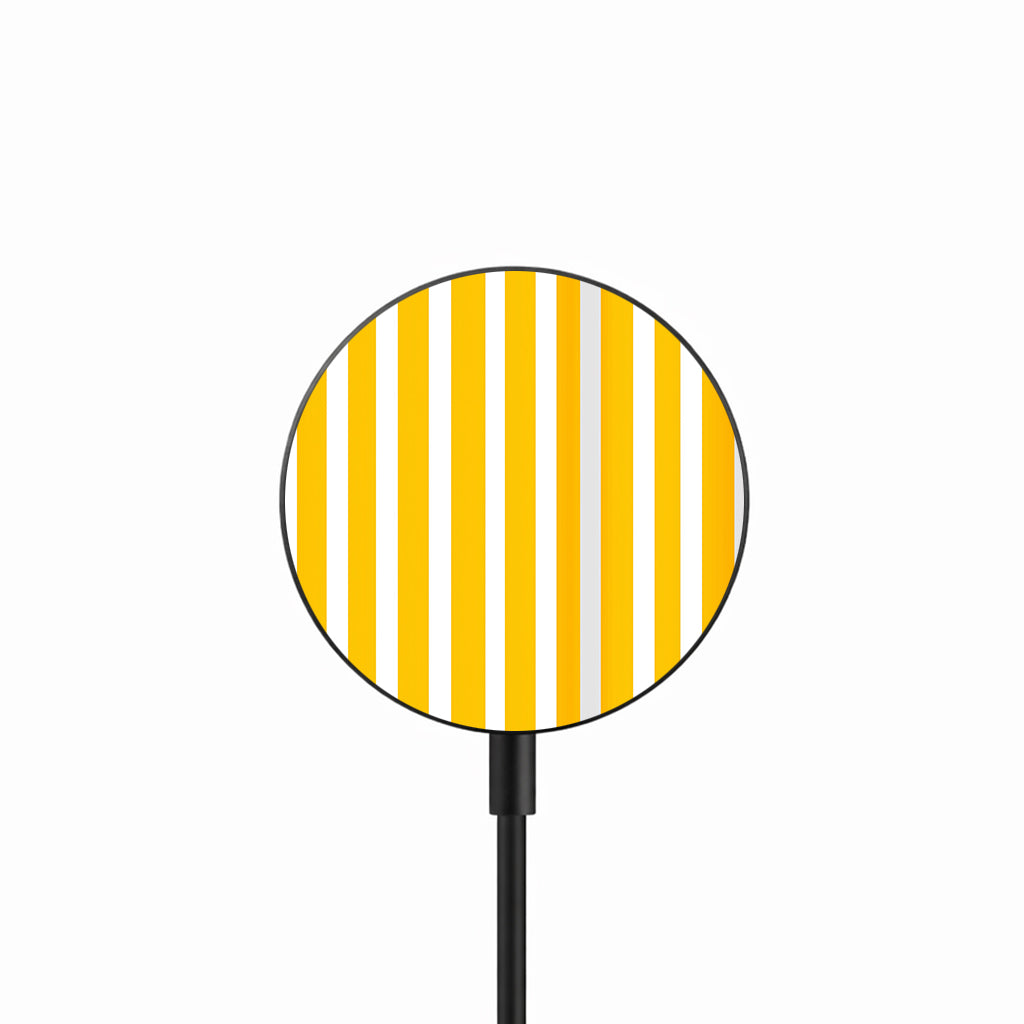 Sunny Stripe Lines 25W Qi2.2 magnetic wireless charger front view