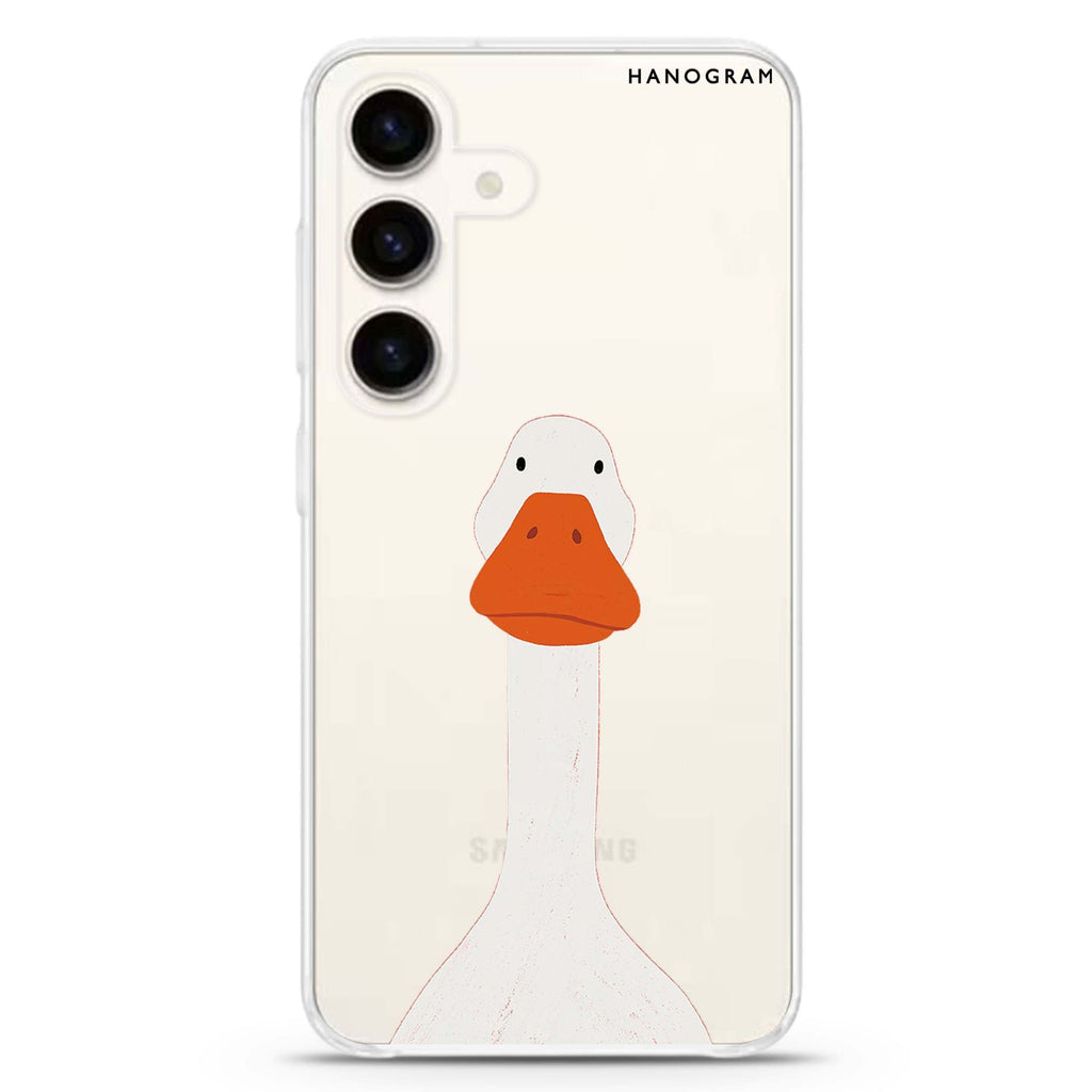 Hello Longneck Samsung Galaxy Ultra Clear Case — front view