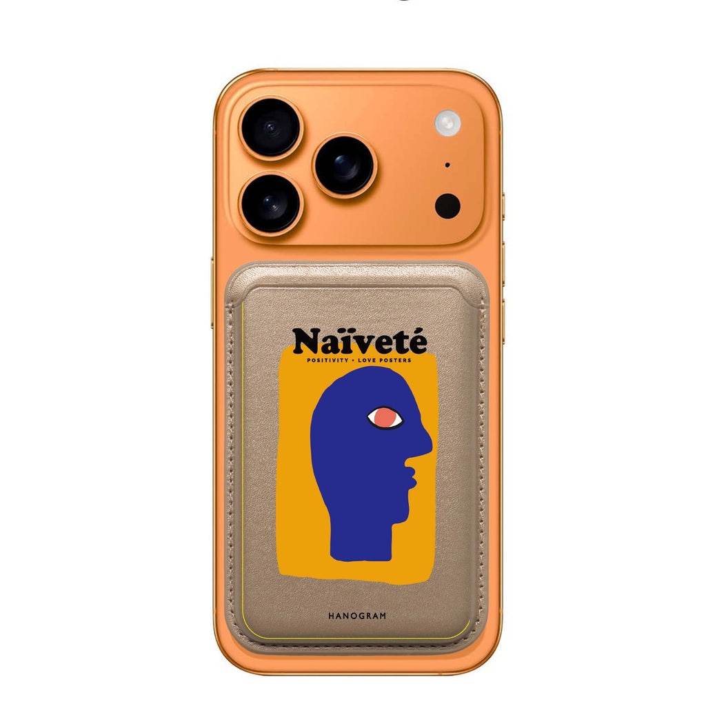 Naïveté MagSafe wallet for iPhone, slim magnetic card holder, main view