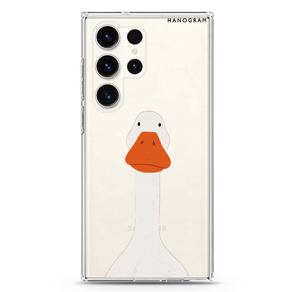 Hello Longneck Samsung Galaxy Ultra Clear Case — front view