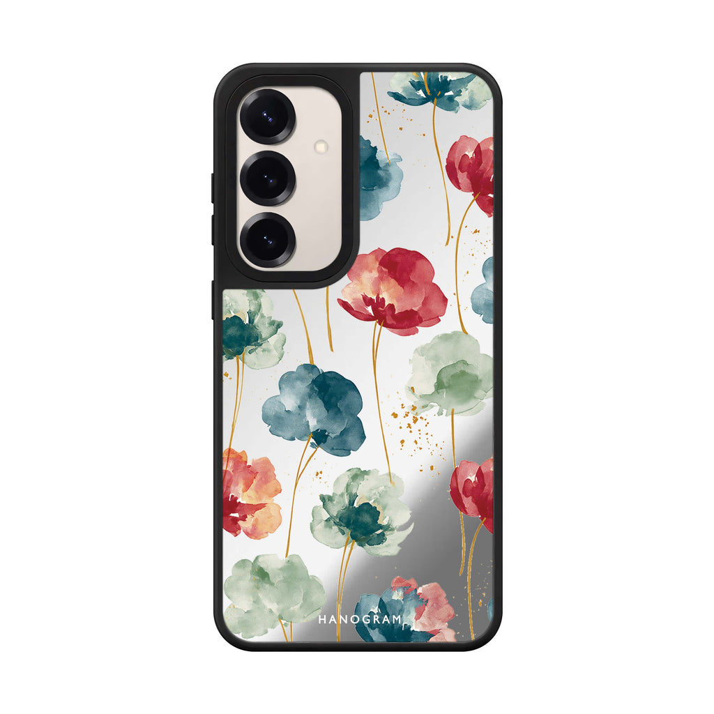 Jewel Petals on Golden Stems Samsung Galaxy Mirror Case - product image 1
