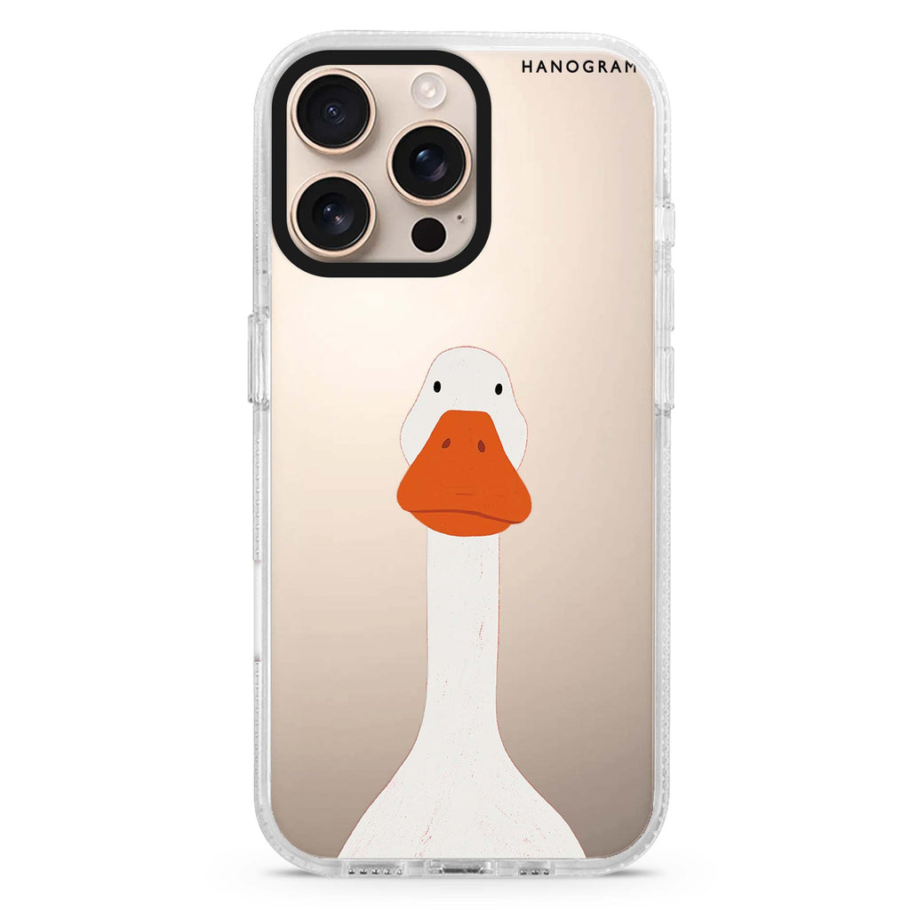 Hello Longneck iPhone 16 Pro Max Ultra Clear Case - front view