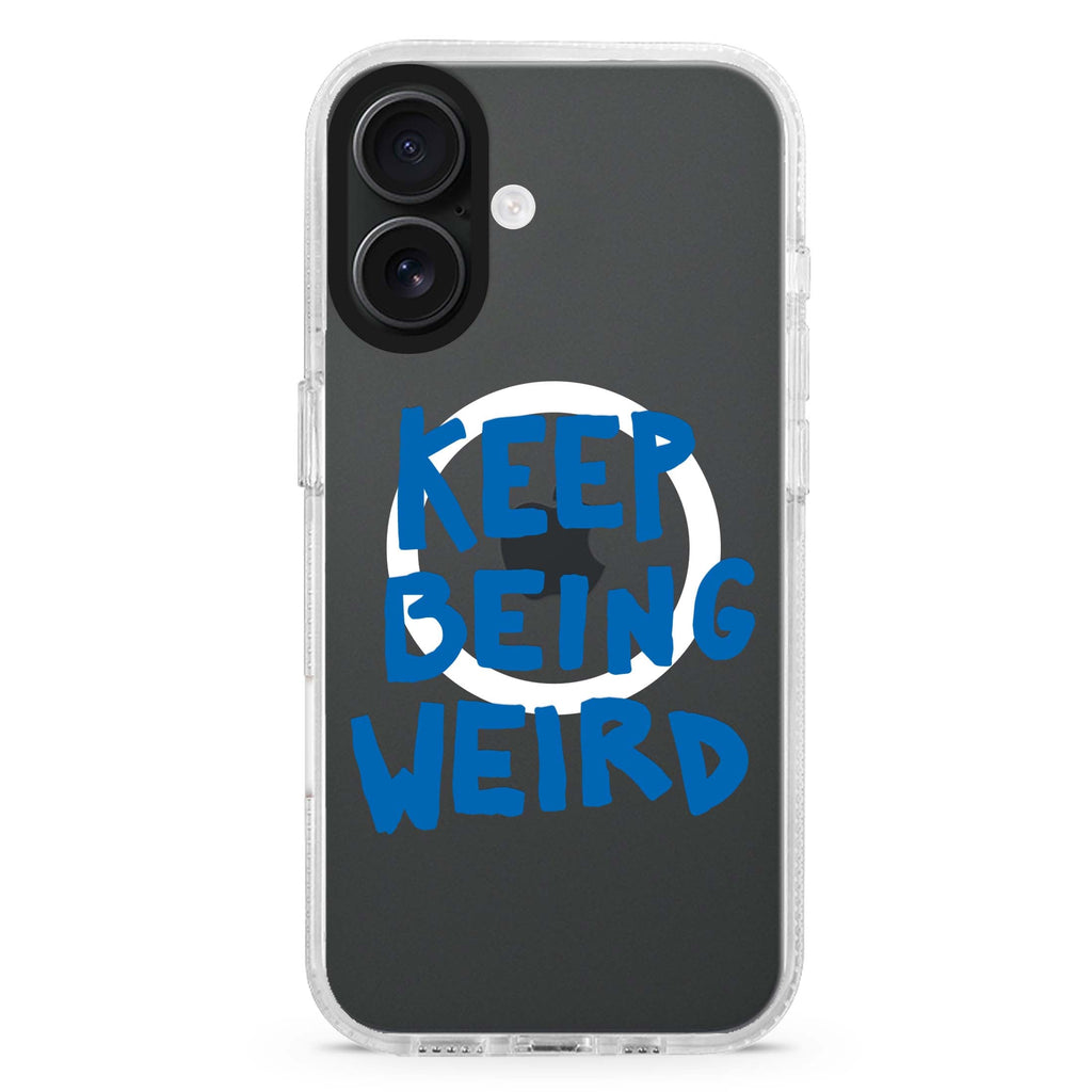 Keep Being Weird MagSafe Compatible iPhone 16 Ultra Clear Case - Personalized and Stylish Protection