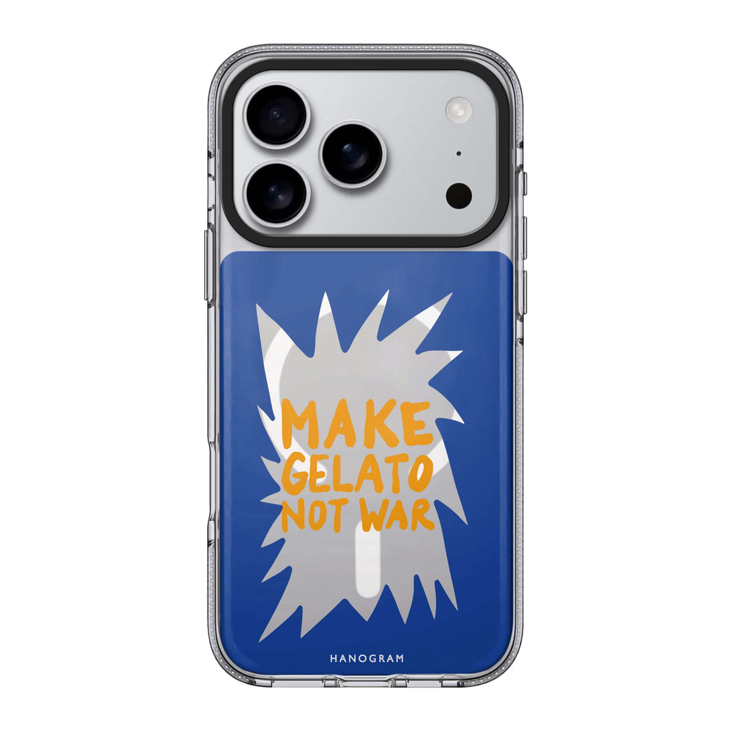 Make Gelato Not War food iPhone 17 Pro Max ultra clear case