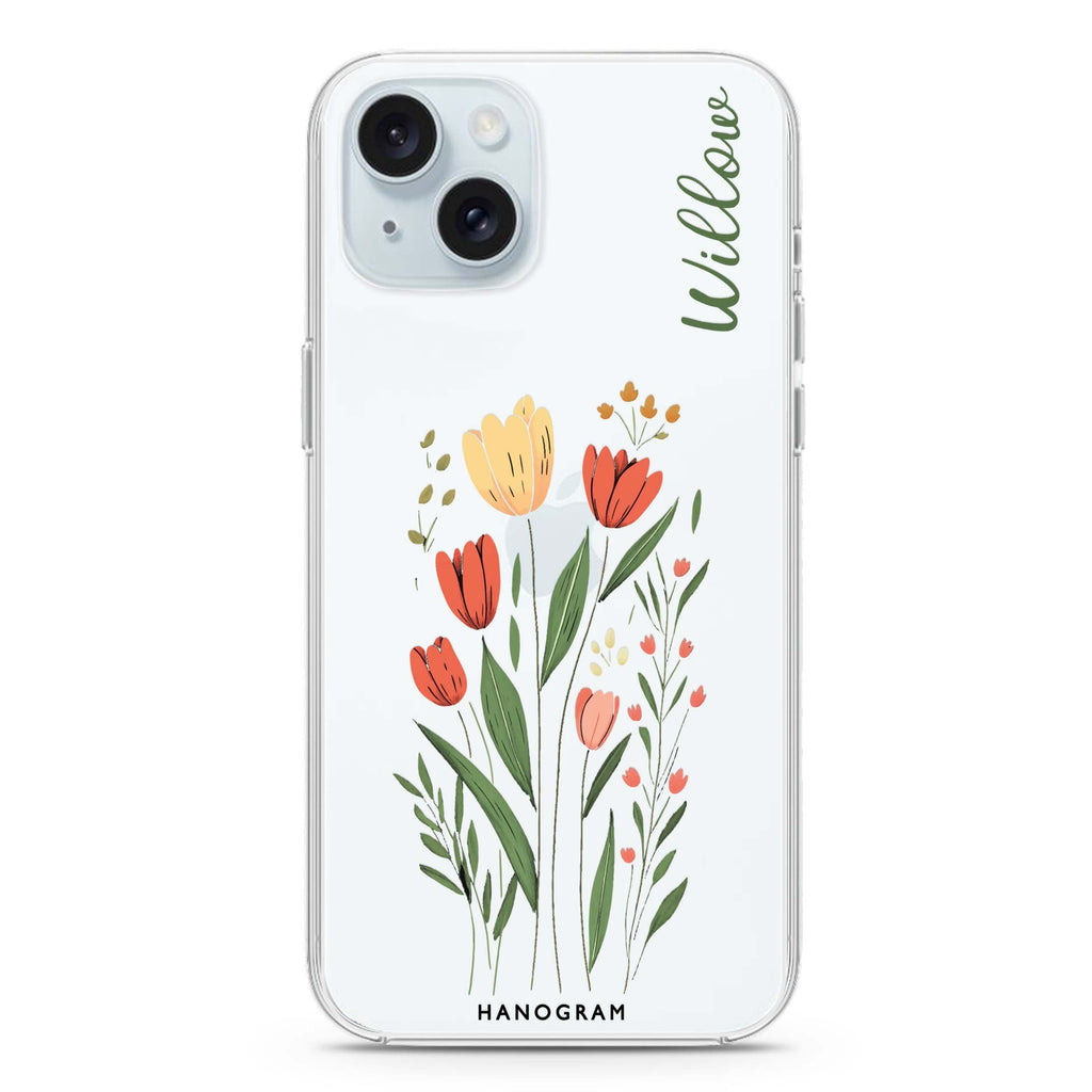 Tulip Cutouts iPhone Ultra Clear Case