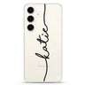Vertical Handwritten Samsung Galaxy Ultra Clear Case