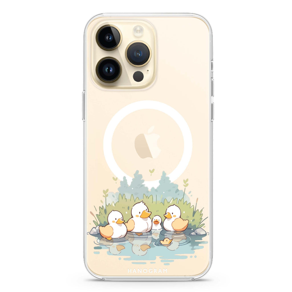 River Duck Delight iPhone 13 Pro MagSafe Compatible Ultra Clear Case
