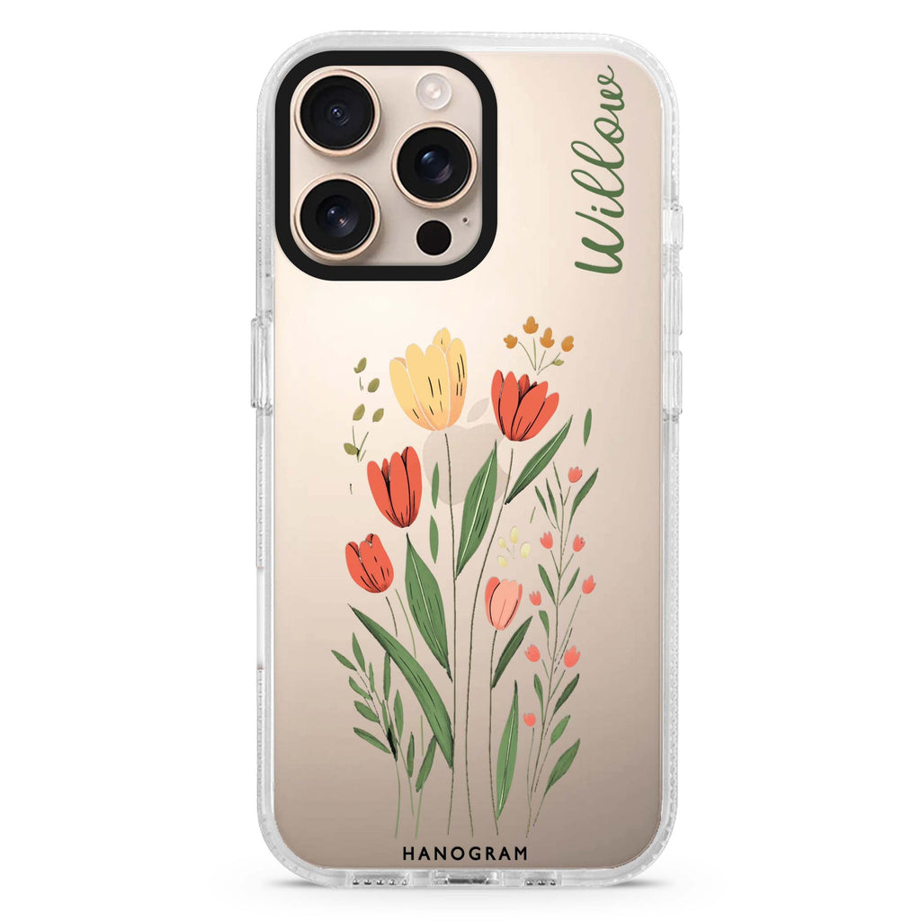Tulip Cutouts MagSafe Compatible Ultra Clear Case