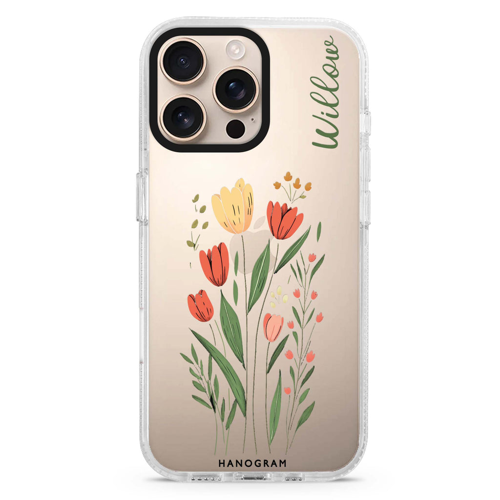Tulip Cutouts iPhone Ultra Clear Case