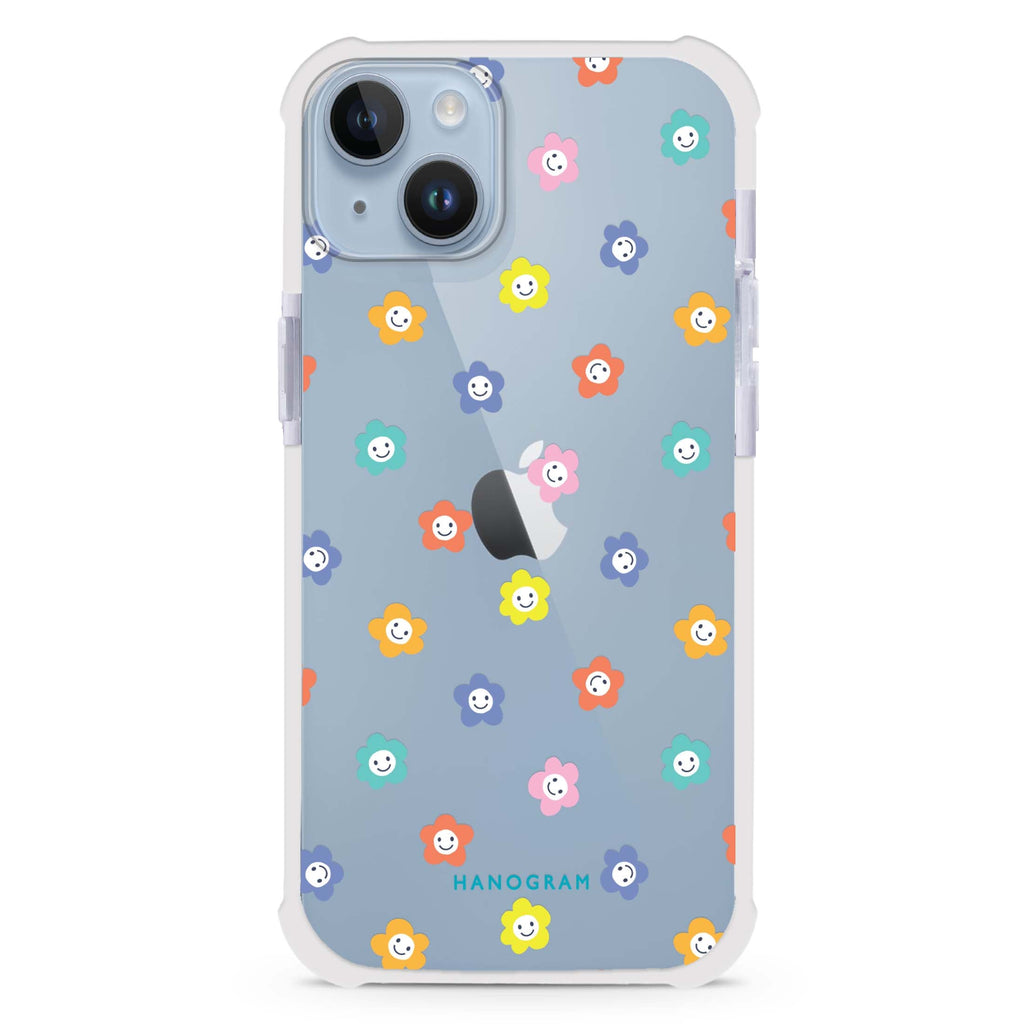 Little Smile Flowers iPhone 15 Plus Ultra Shockproof Case