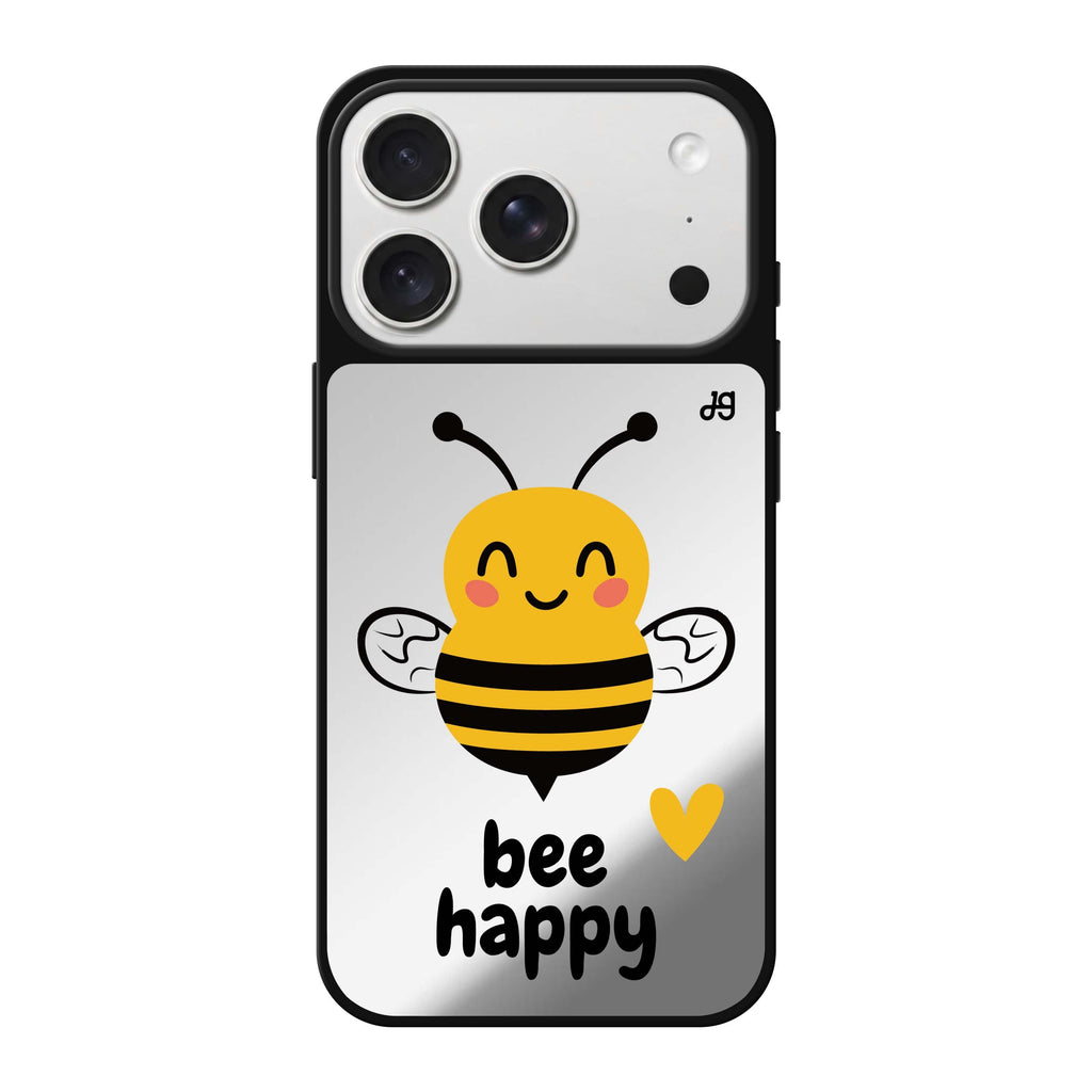 Happy Bee bee animal iPhone 18 Pro Max mirror case