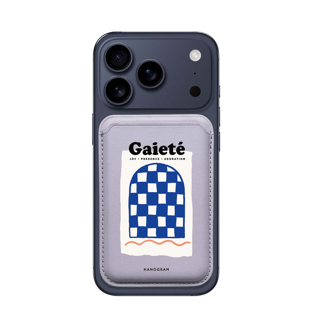 Gaieté MagSafe wallet for iPhone, slim magnetic card holder, main view