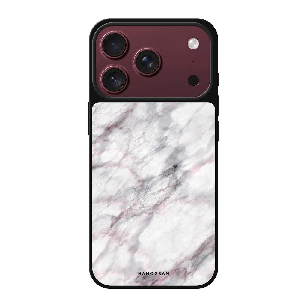 Cursive Name & Marble personalized name marble typography iPhone 18 Pro Max mirror case