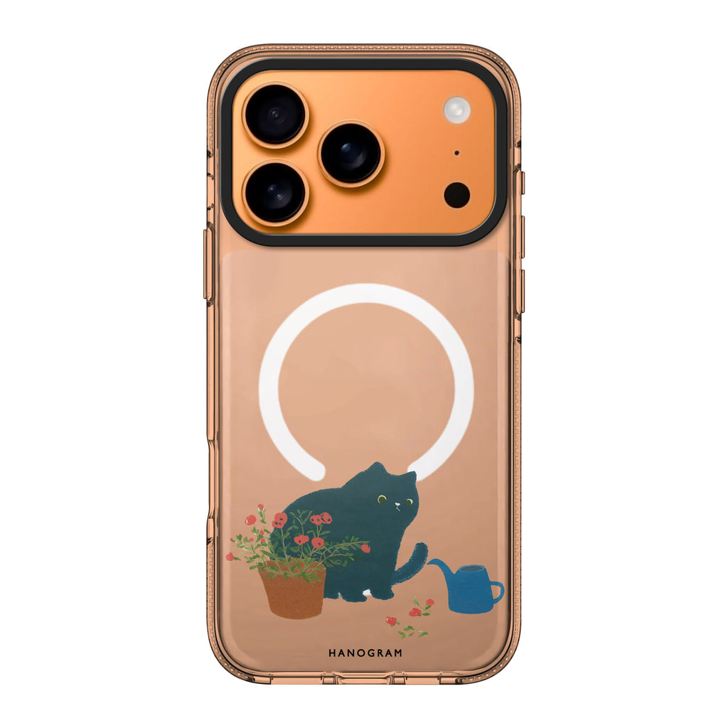 Bloom Keeper Cat cat flower animal floral iPhone 17 Pro Max ultra clear case