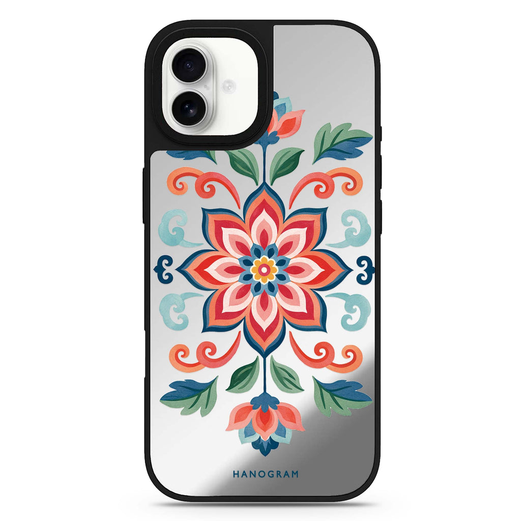 The Painted Folk Blossom iPhone 17 Mirror Case - View 1