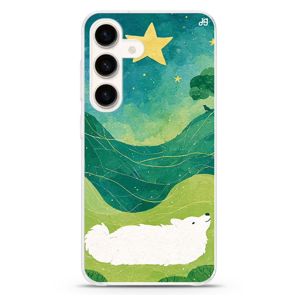 Starwish on the Hill Samsung Galaxy Ultra Clear Case — front view