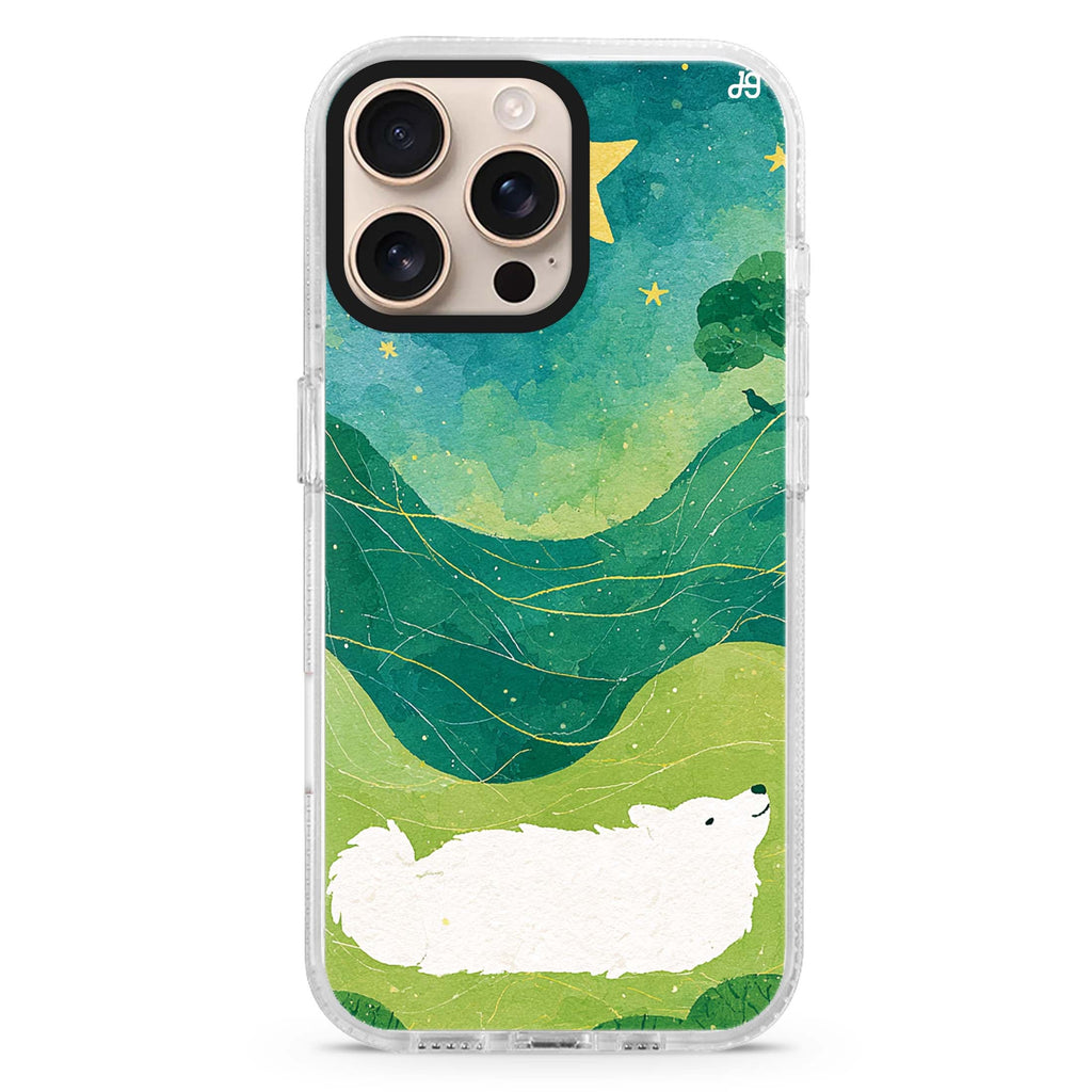 Starwish on the Hill iPhone 16 Pro Max Ultra Clear Case - front view
