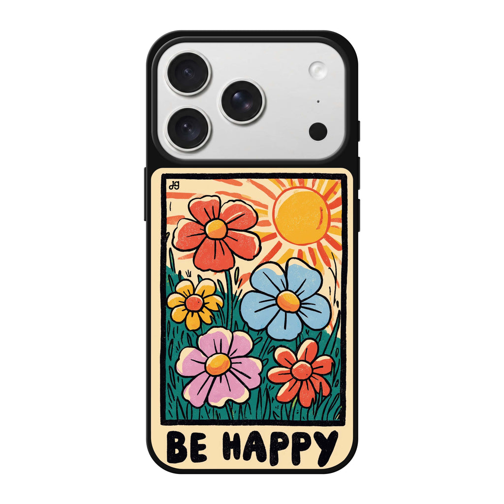 Happy Garden spring floral nature iPhone 18 Pro Max mirror case