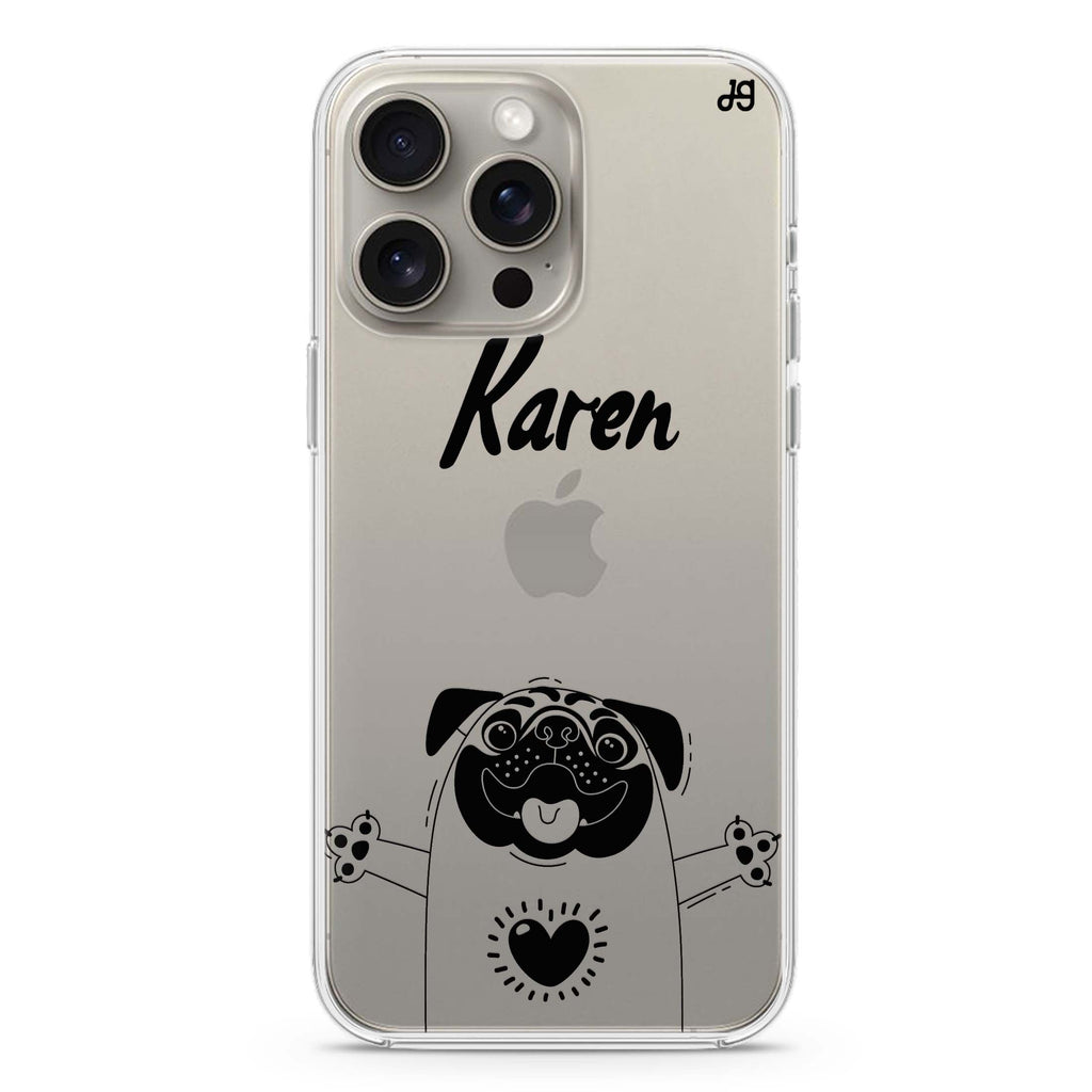 Lovely Pug iPhone Ultra Clear Case