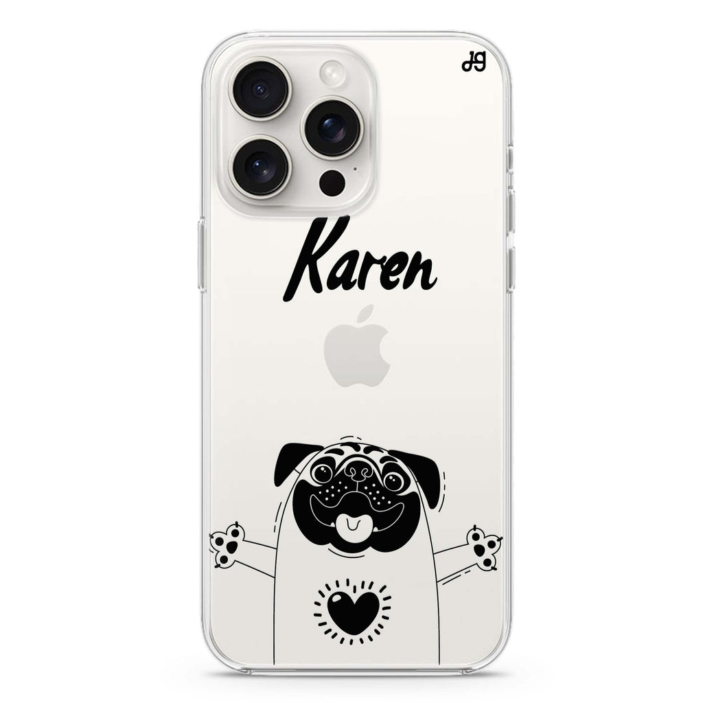 Lovely Pug iPhone Ultra Clear Case