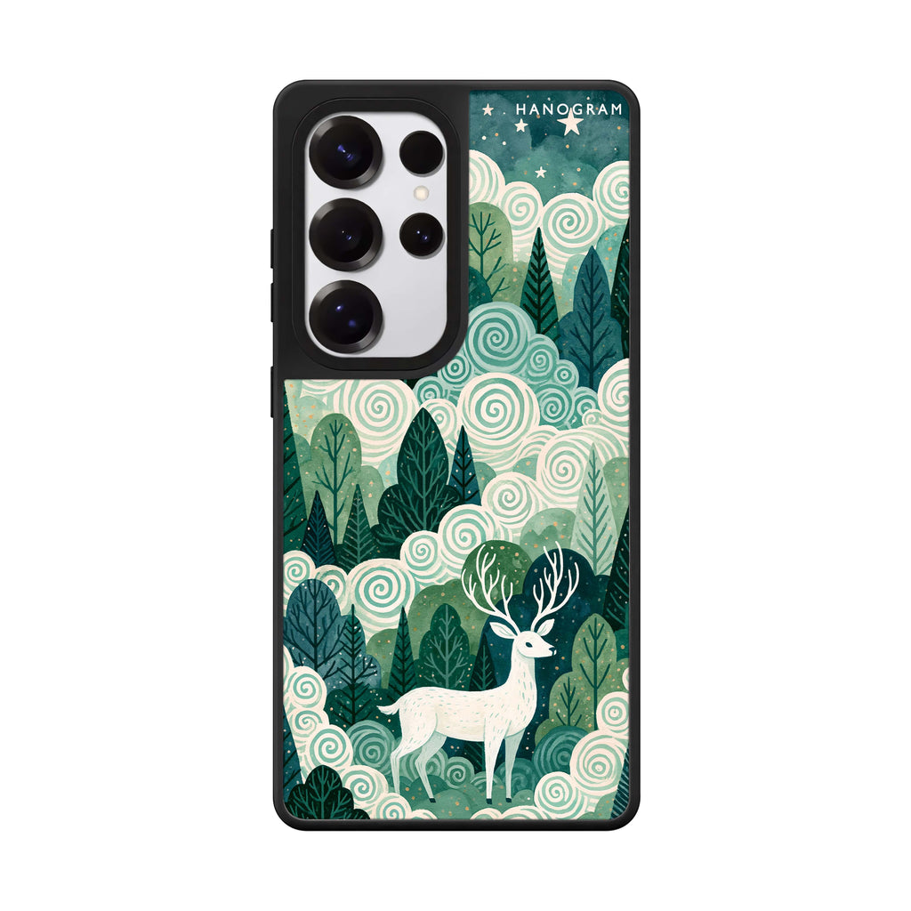 Spiralwood White Stag Samsung Galaxy Mirror Case - image 1