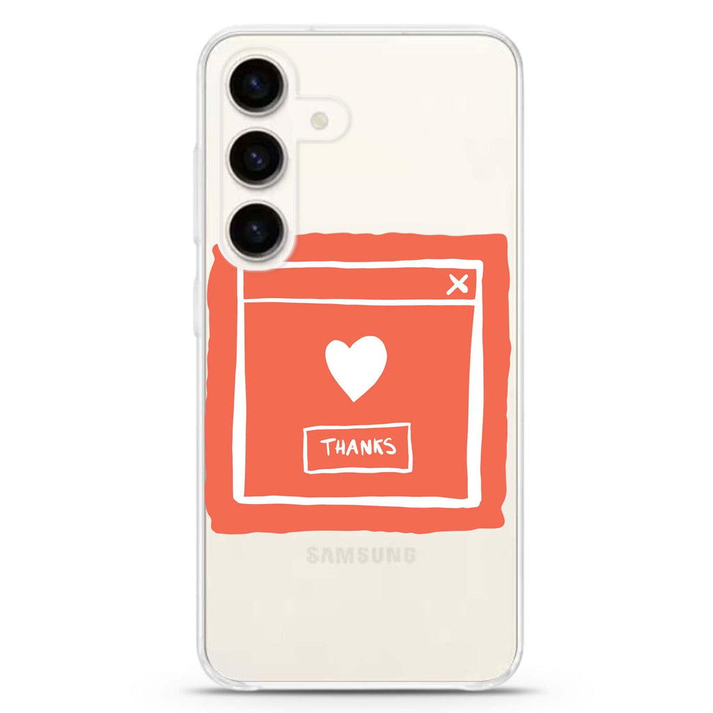 Sweet THANKS Samsung Galaxy Ultra Clear Case