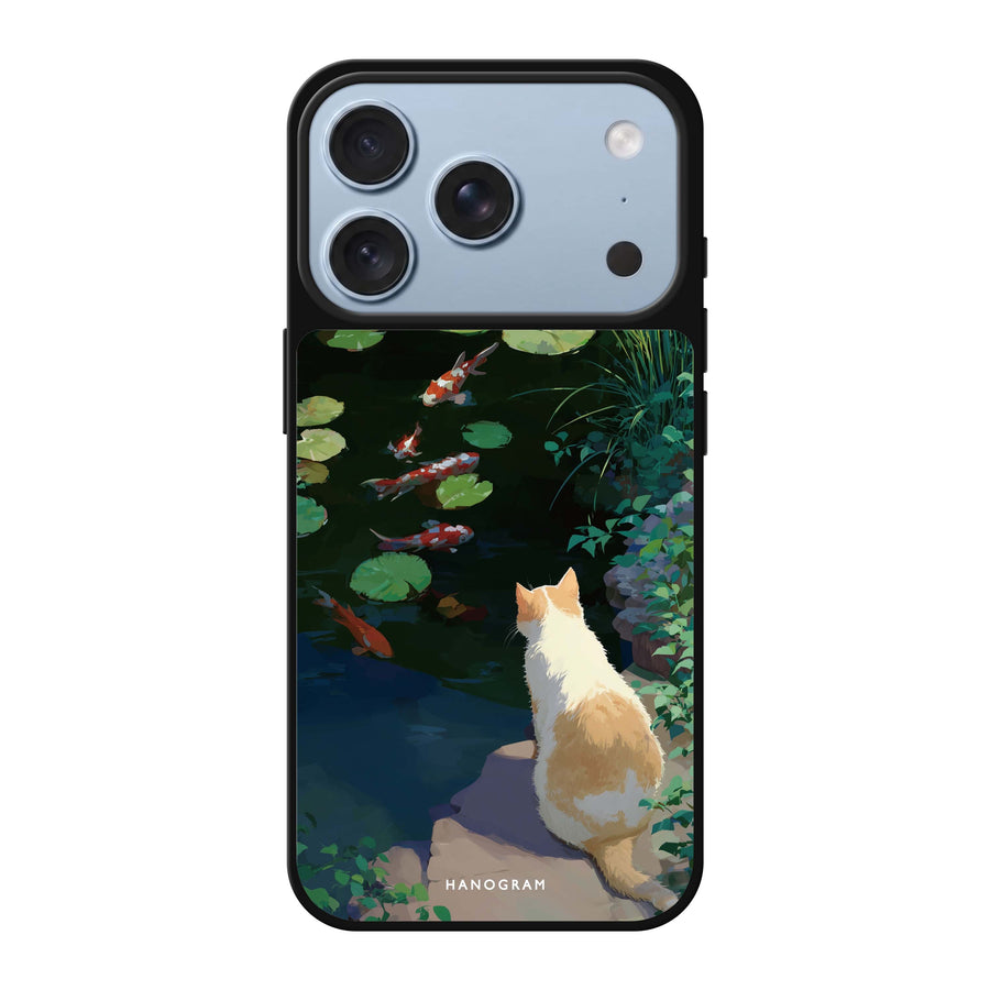 Koi & Cat cat koi animal iPhone 18 Pro Max mirror case