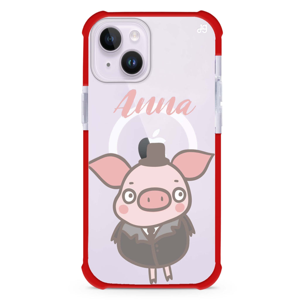 Funny Piggy iPhone 15 Plus MagSafe Compatible Ultra Shockproof Case