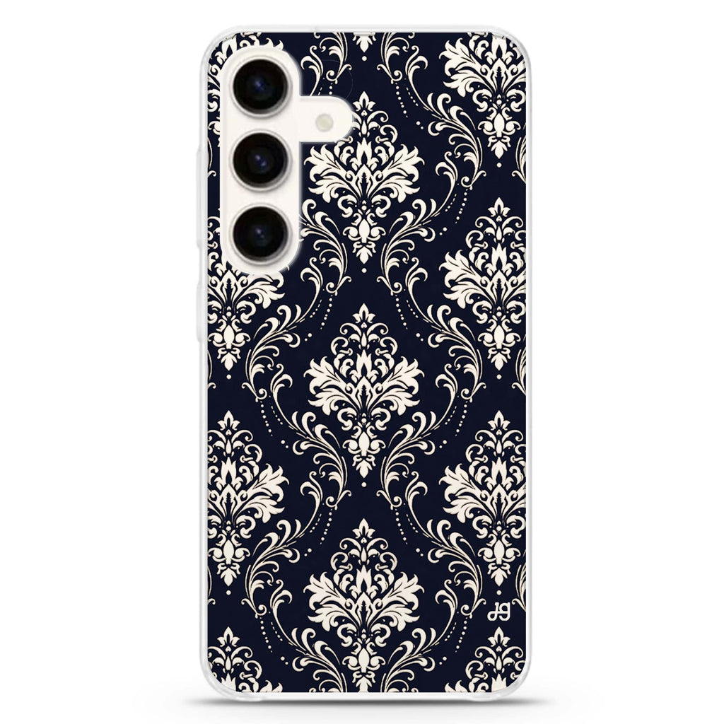 Ink Palace Damask Samsung Galaxy Ultra Clear Case — front view