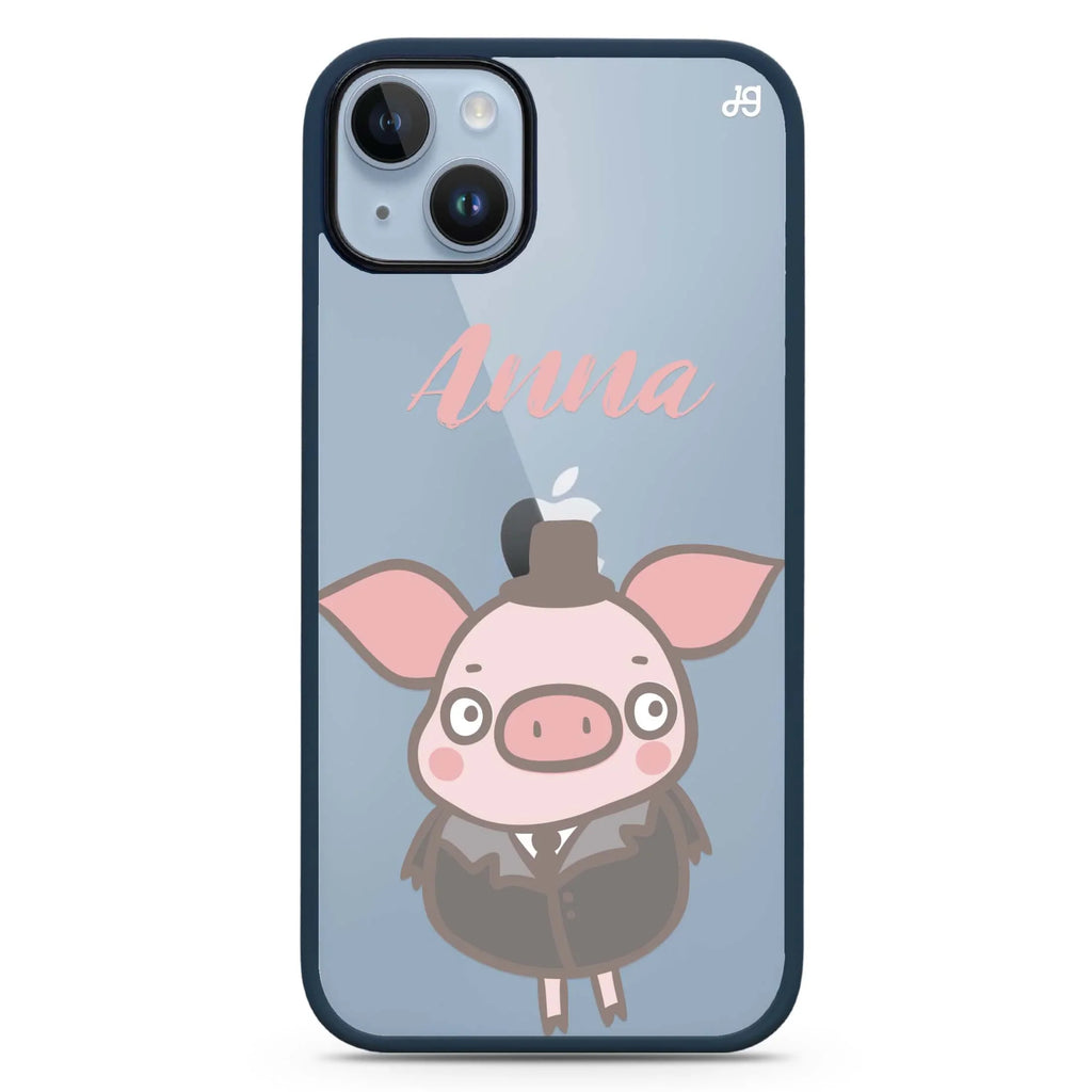 Funny Piggy iPhone 15 Impact Guard Bumper Case