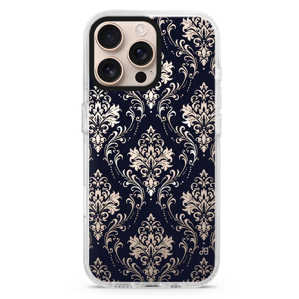 Ink Palace Damask MagSafe Compatible Ultra Clear Case for iPhone 16 Pro Max - main view