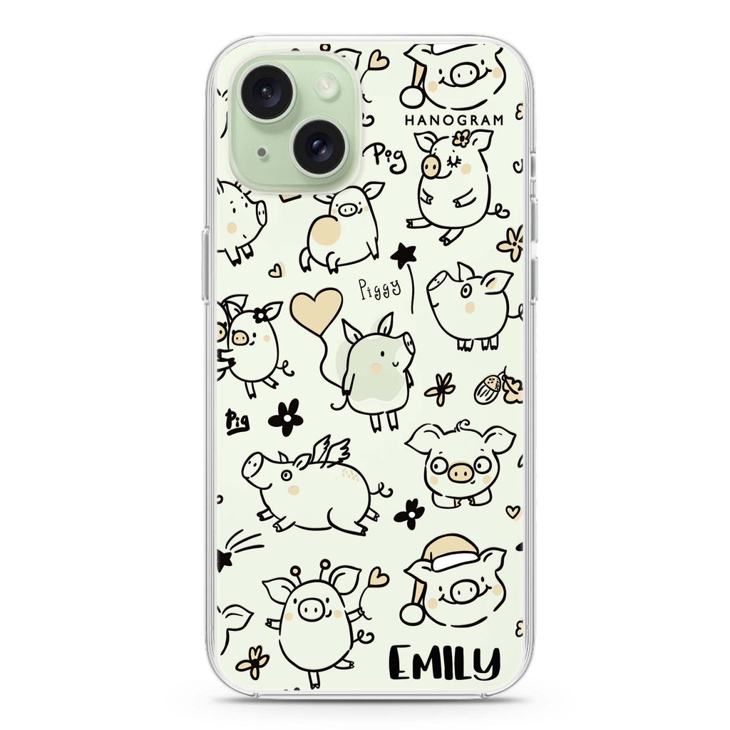 Lovely Piggy iPhone Ultra Clear Case