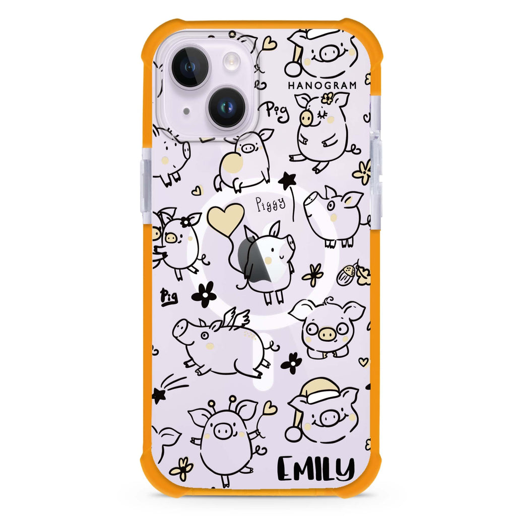 Lovely Piggy iPhone 15 Plus MagSafe Compatible Ultra Shockproof Case
