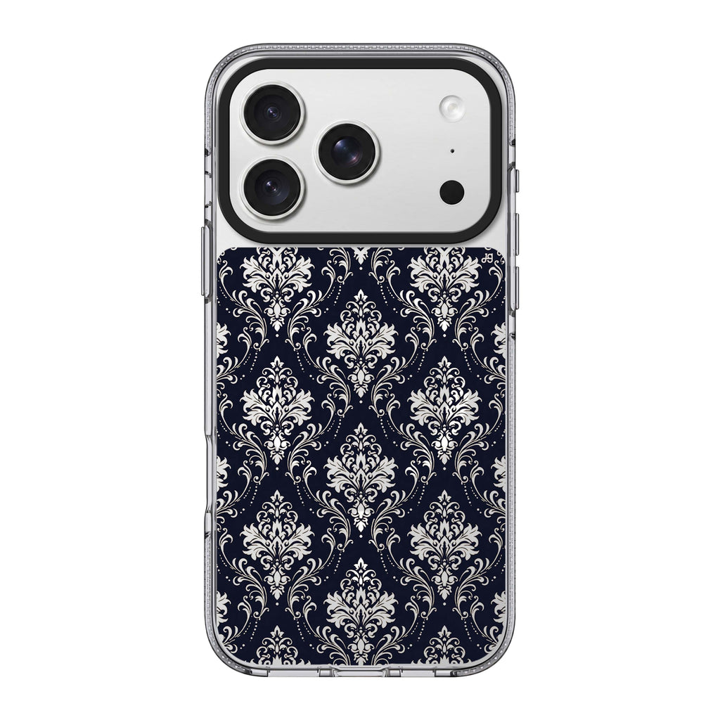 Ink Palace Damask iPhone 18 Pro Max Ultra Clear Case - Image 1