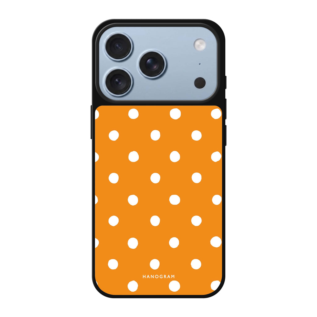 Orange Dots orange fruit pattern iPhone 18 Pro Max mirror case