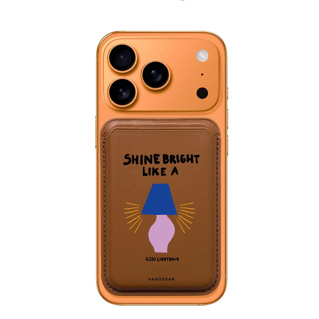 Shine Bright Like a LED MagSafe wallet for iPhone, slim magnetic card holder, main view