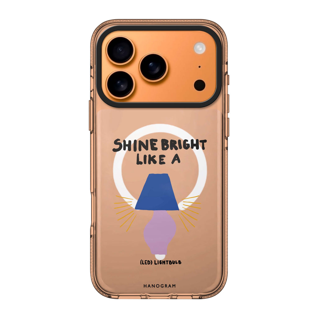 Shine Bright Like a LED graphic sparkle bright iPhone 17 Pro Max ultra clear case