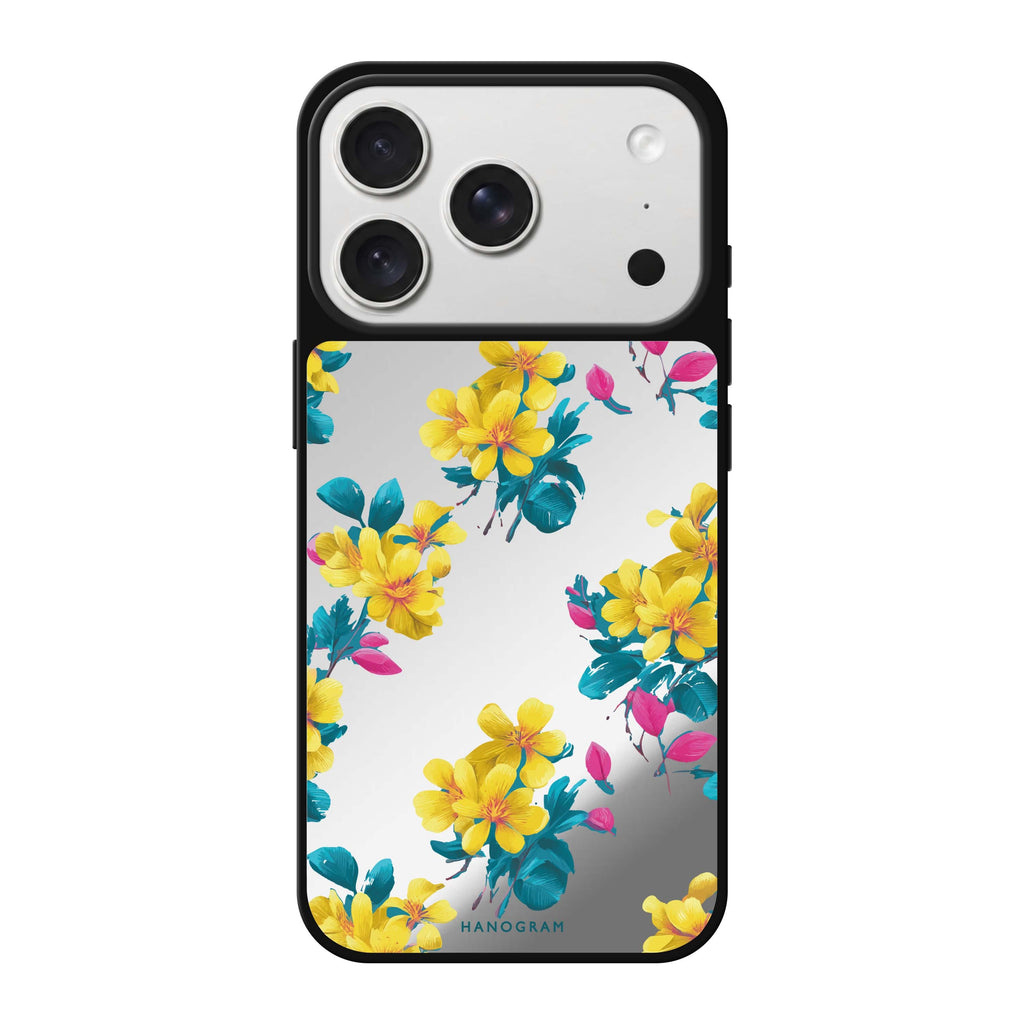 Tropical Bloom spring flower floral iPhone 18 Pro Max mirror case