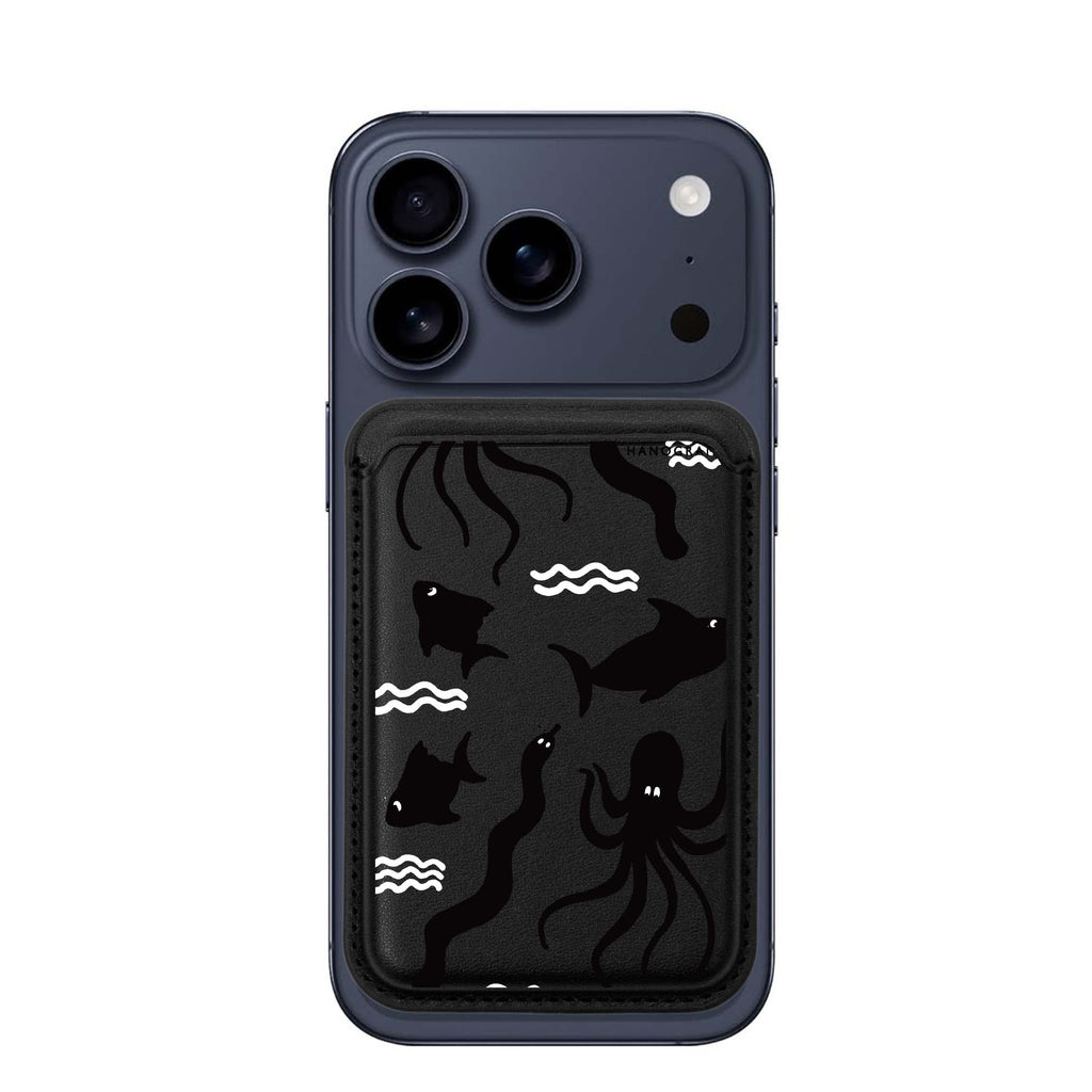 Water, Ocean and Sea Animals MagSafe wallet for iPhone, slim magnetic card holder, main view