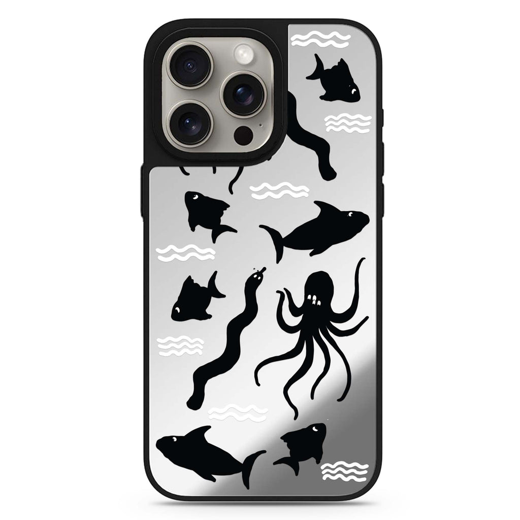 Water, Ocean and Sea Animals MagSafe compatible mirror case for iPhone 16/15/14 Pro Max and Pro, main view