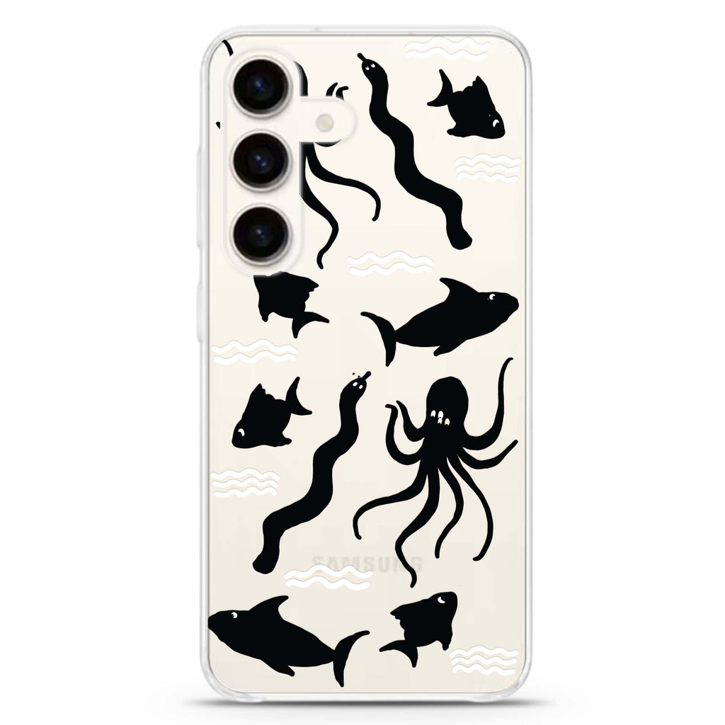 Water, Ocean and Sea Animals Samsung Galaxy Ultra Clear Case